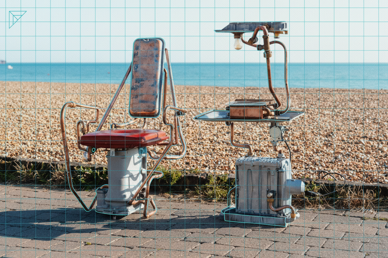 Aira and Salvage Sister Upcycle Scrap Boilers into Furniture